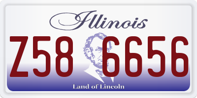 IL license plate Z586656