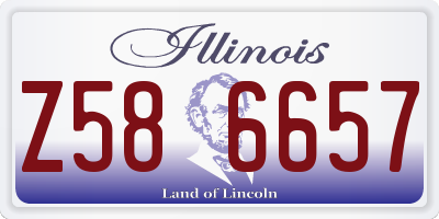 IL license plate Z586657