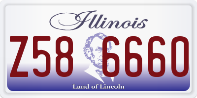 IL license plate Z586660