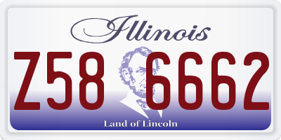 IL license plate Z586662