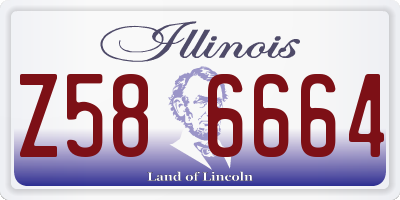 IL license plate Z586664