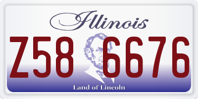 IL license plate Z586676