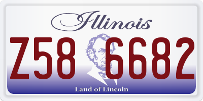 IL license plate Z586682