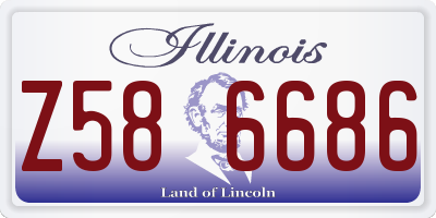 IL license plate Z586686