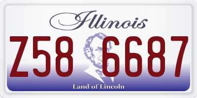 IL license plate Z586687