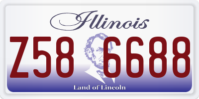 IL license plate Z586688