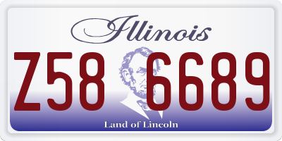 IL license plate Z586689