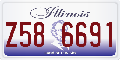 IL license plate Z586691