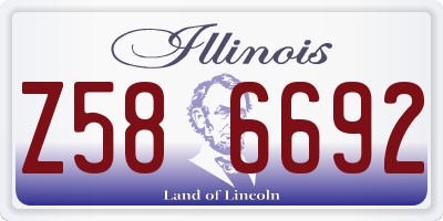 IL license plate Z586692