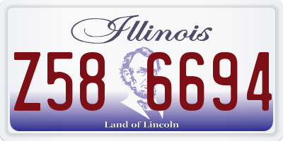 IL license plate Z586694
