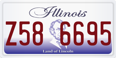 IL license plate Z586695