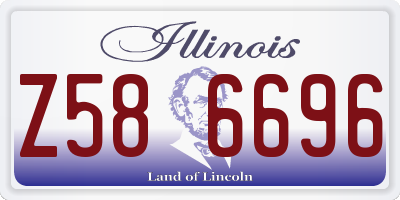 IL license plate Z586696
