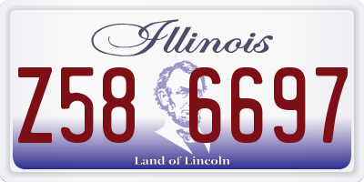 IL license plate Z586697