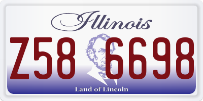 IL license plate Z586698