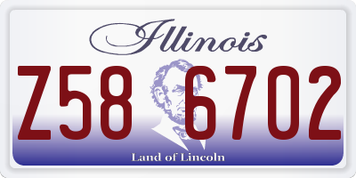 IL license plate Z586702