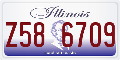IL license plate Z586709