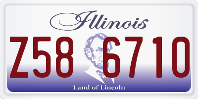 IL license plate Z586710