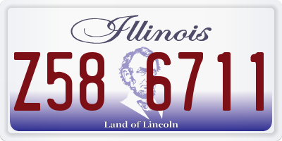 IL license plate Z586711