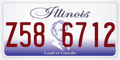 IL license plate Z586712