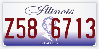 IL license plate Z586713