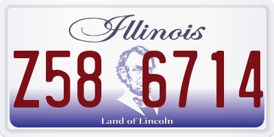 IL license plate Z586714