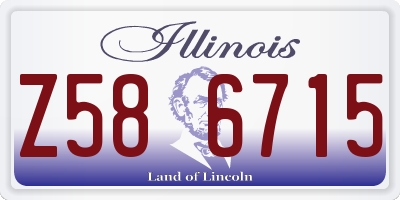 IL license plate Z586715