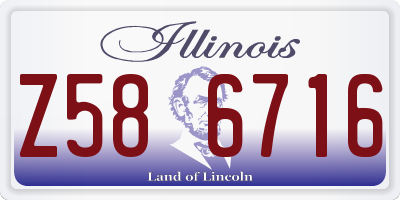IL license plate Z586716
