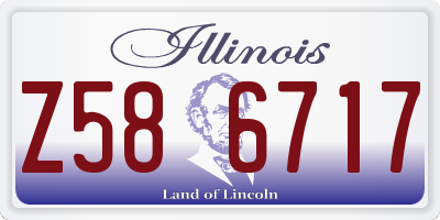 IL license plate Z586717