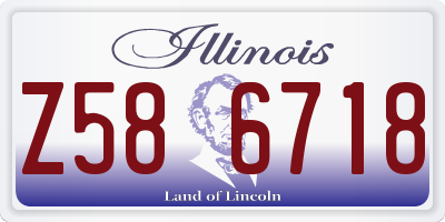 IL license plate Z586718
