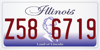 IL license plate Z586719