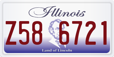IL license plate Z586721