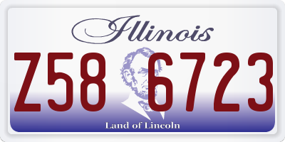 IL license plate Z586723