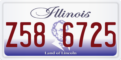 IL license plate Z586725