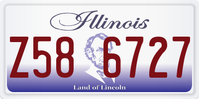 IL license plate Z586727