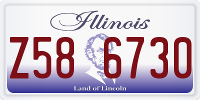 IL license plate Z586730