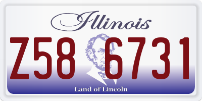IL license plate Z586731