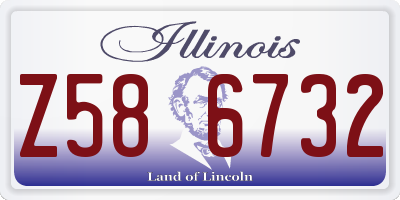 IL license plate Z586732