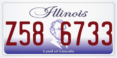 IL license plate Z586733