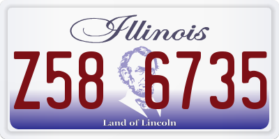 IL license plate Z586735