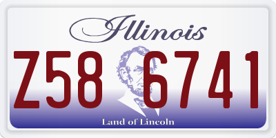 IL license plate Z586741