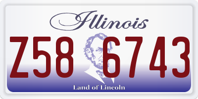 IL license plate Z586743