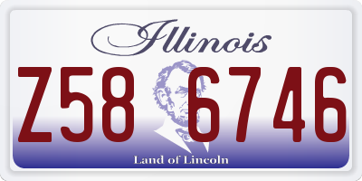 IL license plate Z586746