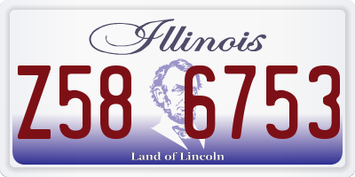 IL license plate Z586753