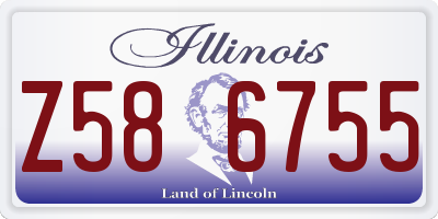 IL license plate Z586755