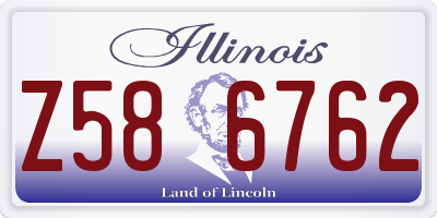IL license plate Z586762