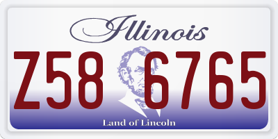 IL license plate Z586765
