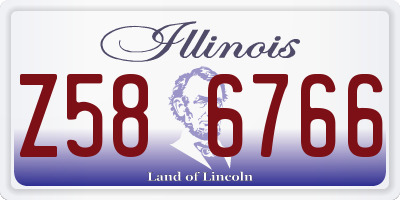 IL license plate Z586766