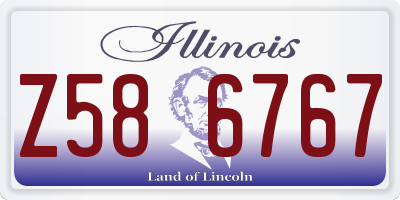 IL license plate Z586767