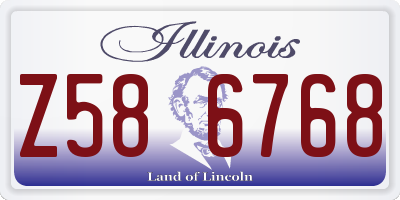 IL license plate Z586768