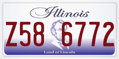 IL license plate Z586772